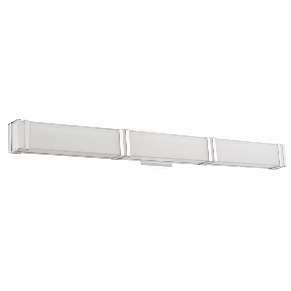 Abra Cosmo 20016WV 36-inch wall vanity fixture featuring elegant miter glass and polished chrome brackets with integrated LED