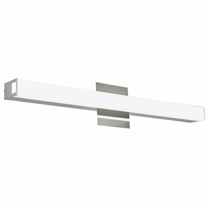 Modern Abra Sabre 24-inch vanity bar with integrated LED and floating backplate for stylish bathroom mirror illumination