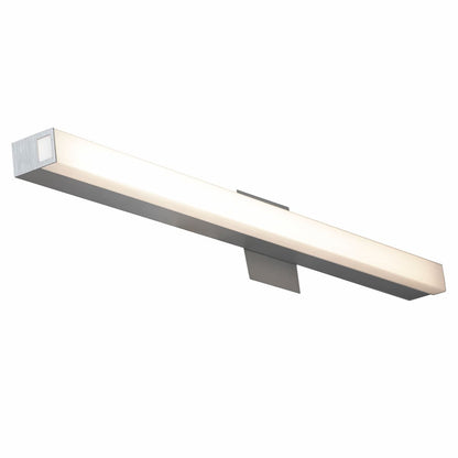 Modern Abra Sabre 36-inch vanity bar with integrated LED and floating backplate for stylish mirror illumination