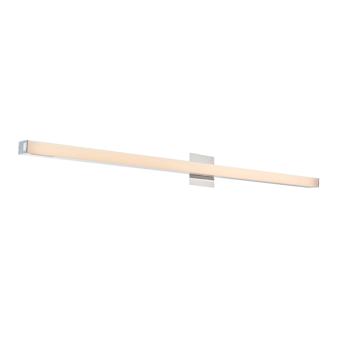 Modern Abra Sabre 48-inch vanity bar with integrated LED and floating backplate for stylish mirror illumination
