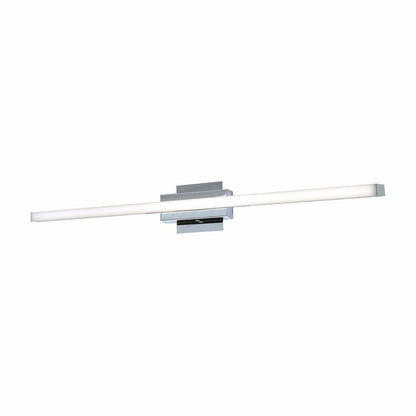 Modern Abra Foil 32-inch vanity light with sleek linear design and dimmable LED for stylish mirror illumination