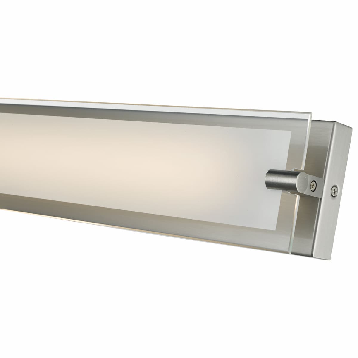 Abra 20027WV Blaze 29-inch LED bathroom vanity light with elegant frosted edge glass design for residential and commercial interiors