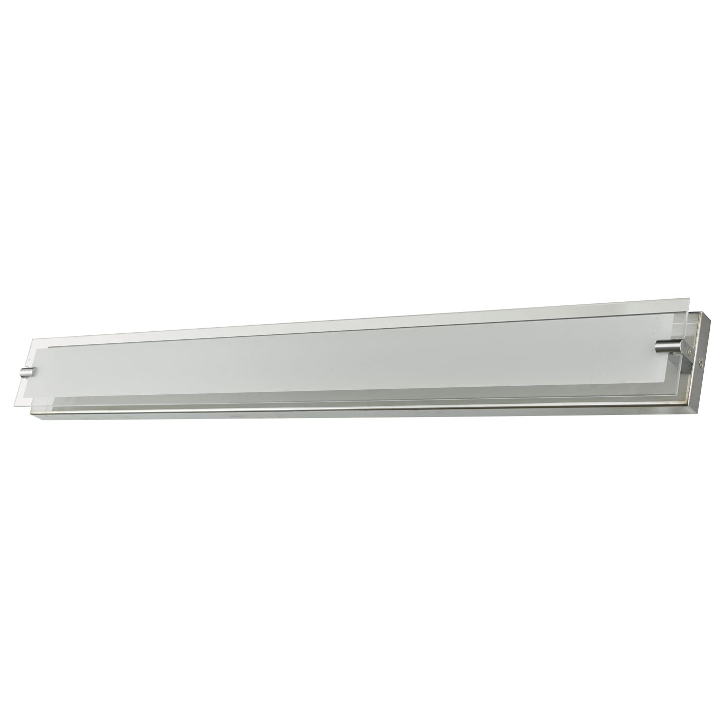 Abra Blaze 40" Frosted Edge Glass Panel Vanity with High Output Dimmable LED Chrome