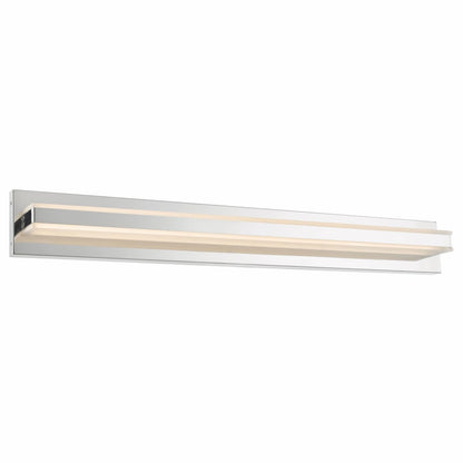 Abra Fusion 20041WV 36-inch acrylic solid bar LED vanity light for modern bathroom and interior lighting