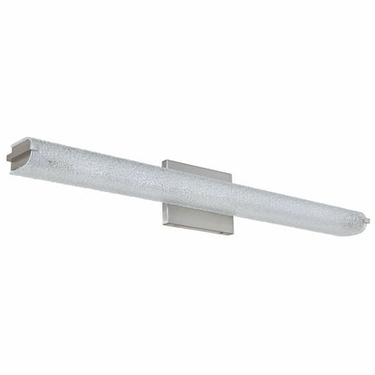 Abra Eco 20044WV 31-inch wall vanity fixture featuring an oval water glass diffuser with integrated LED illumination