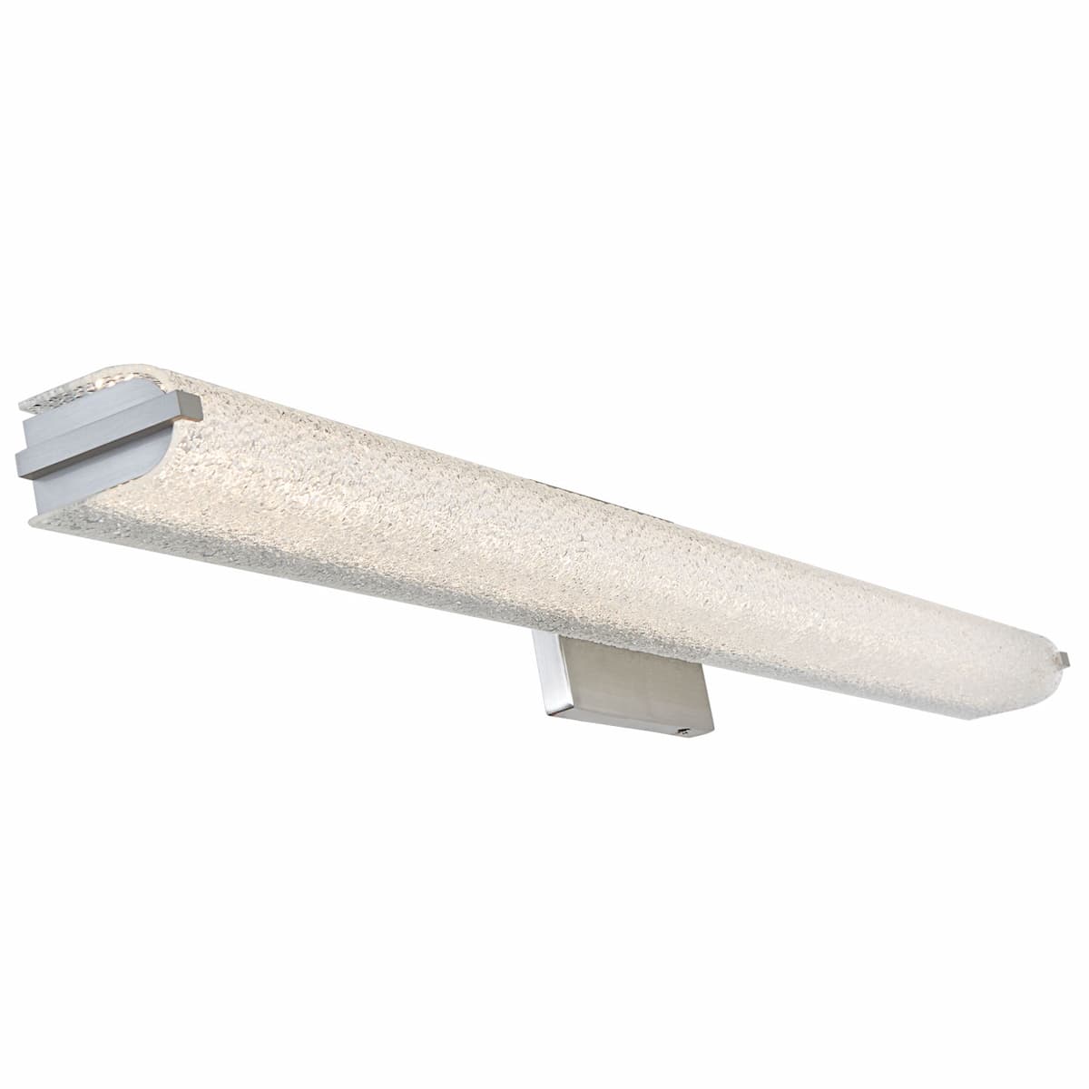 Abra 20045WV Eco bathroom vanity light with decorative oval water glass design for residential and commercial interiors