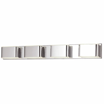 Modern Abra Bianca 35-inch vanity fixture with clean metal construction for stylish bathroom mirrors and contemporary spaces