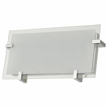 Abra Matrix 20060WV wall vanity fixture featuring a frosted glass panel diffuser and high-output dimmable LED illumination