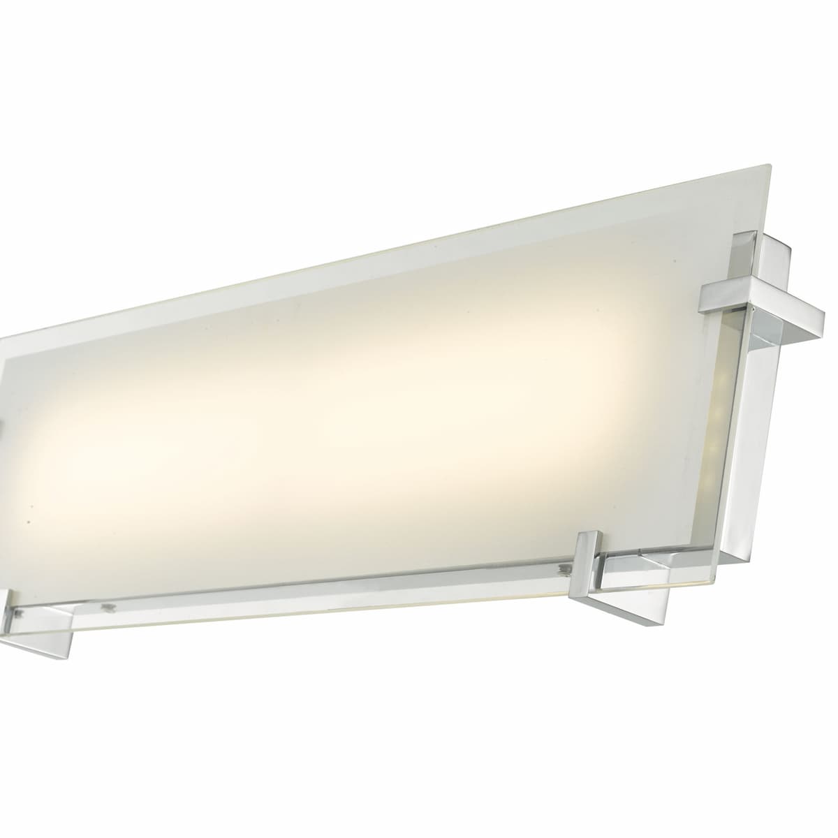 Abra Matrix 20061WV wall vanity fixture featuring a frosted glass panel diffuser and high-output dimmable LED illumination