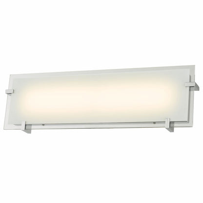 Abra Matrix 20061WV 20-inch frosted glass panel vanity light with high-output dimmable LED for modern bathroom lighting