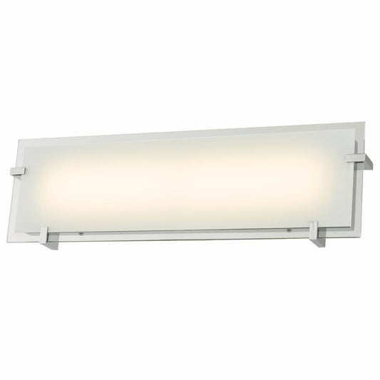 Abra Matrix 20061WV 20-inch frosted glass panel vanity light with high-output dimmable LED for modern bathroom lighting