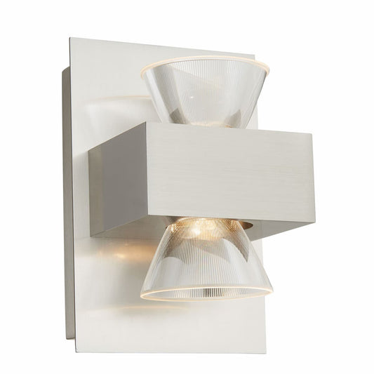Abra Jet 20063WV up and down vanity or wall fixture with integrated LED for modern bathroom and interior lighting