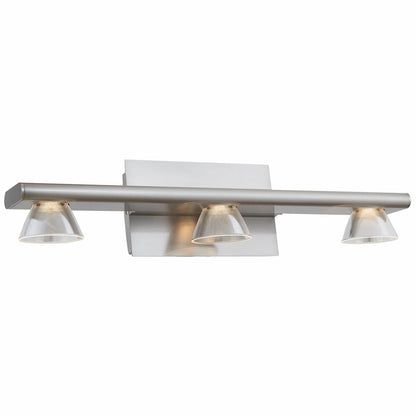 Abra Jet 20064WV 3-light up or down vanity light with integrated LED for modern bathroom lighting