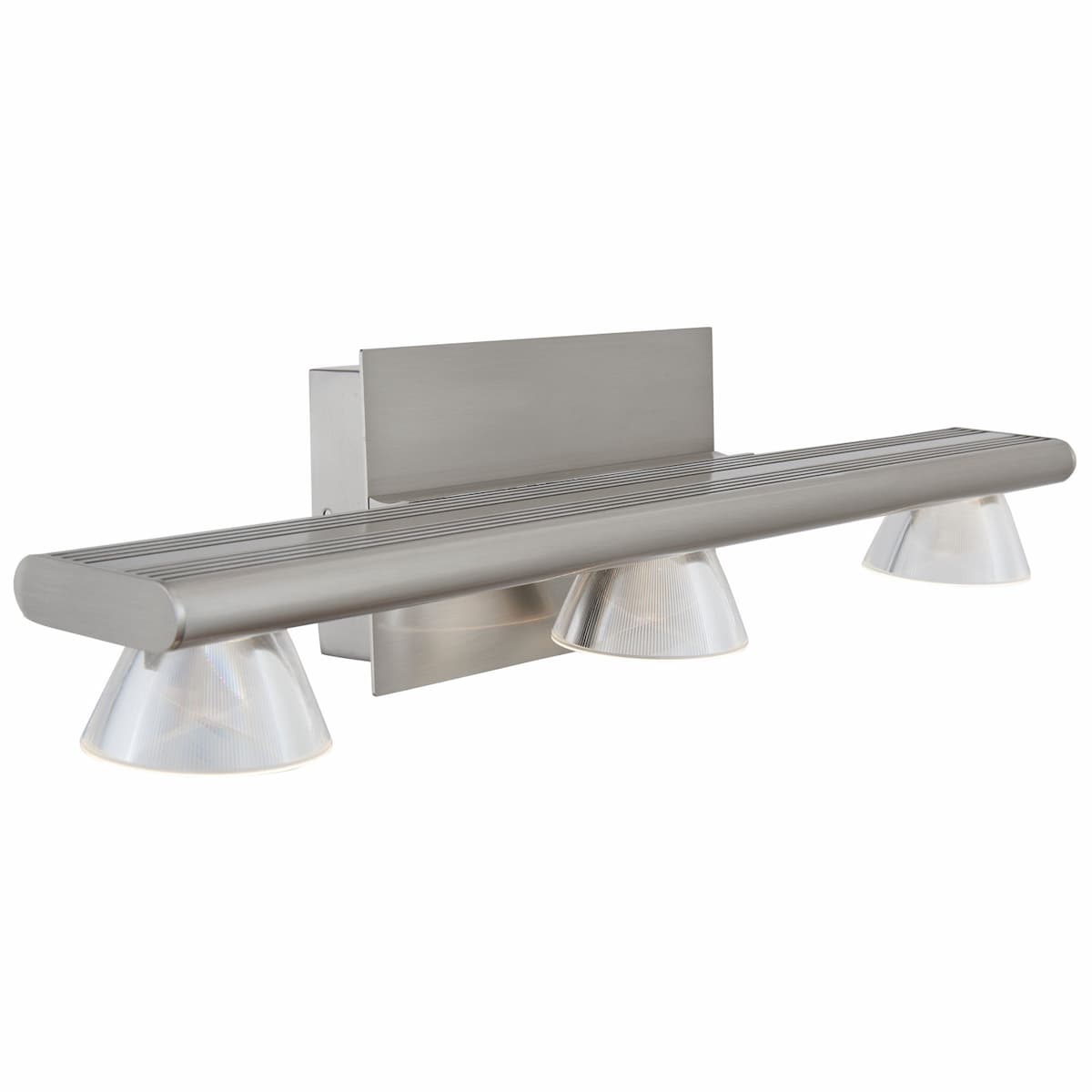 Abra Jet 20064WV 3-light wall vanity fixture featuring reversible up or down installation for contemporary mirror illumination