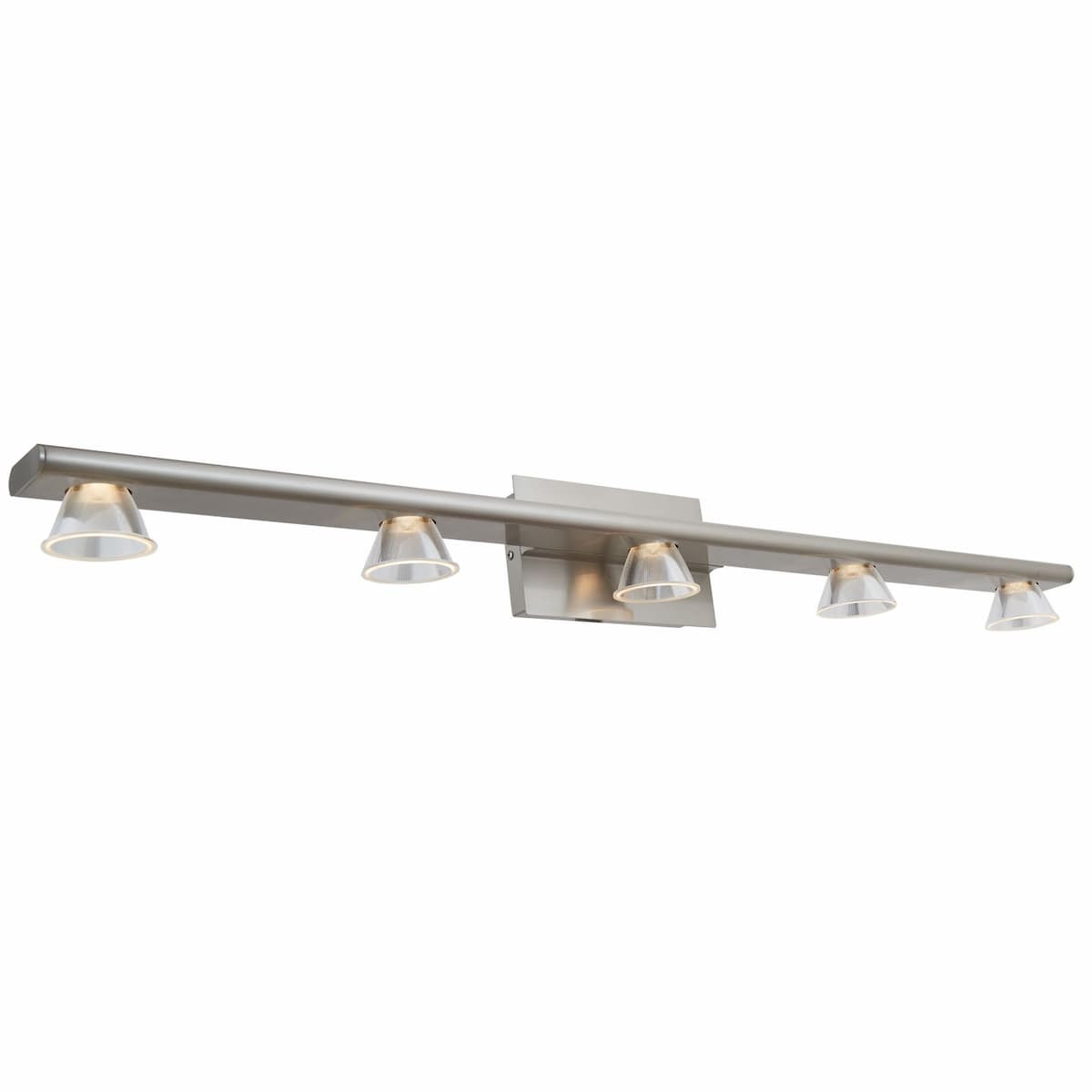 Abra Jet 20066WV 5-light wall vanity fixture featuring reversible up or down installation for contemporary mirror illumination