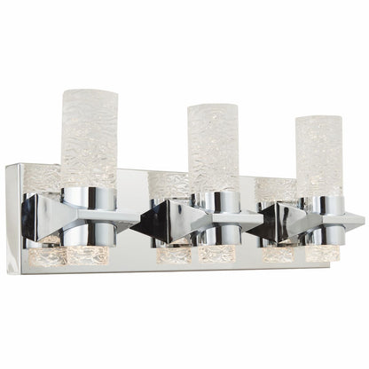 Abra Krypton 20073WV 19-inch solid crystal glass vanity light for modern bathroom and interior lighting