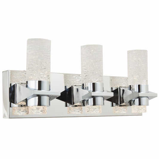 Abra Krypton 20073WV 19-inch solid crystal glass vanity light for modern bathroom and interior lighting