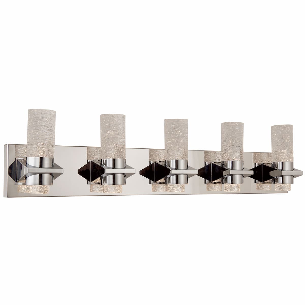 Abra Krypton 20075WV 33-inch solid crystal glass vanity light for modern bathroom and interior lighting