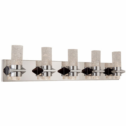 Abra Krypton 20075WV 33-inch solid crystal glass vanity light for modern bathroom and interior lighting
