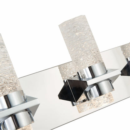 Abra 20075WV Krypton bathroom vanity light with premium solid crystal glass design for residential and commercial interiors