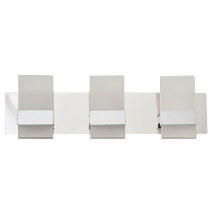Abra 20087WV Fang 3-light LED bathroom vanity light with curved frosted acrylic construction for residential and commercial interiors