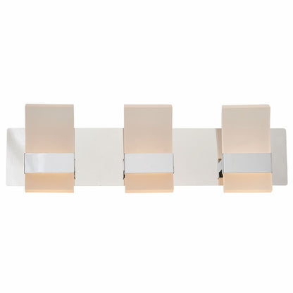 Abra Fang 20087WV 3-light curved frosted acrylic edge-lit vanity light for modern bathroom lighting
