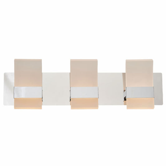 Abra Fang 20087WV 3-light curved frosted acrylic edge-lit vanity light for modern bathroom lighting