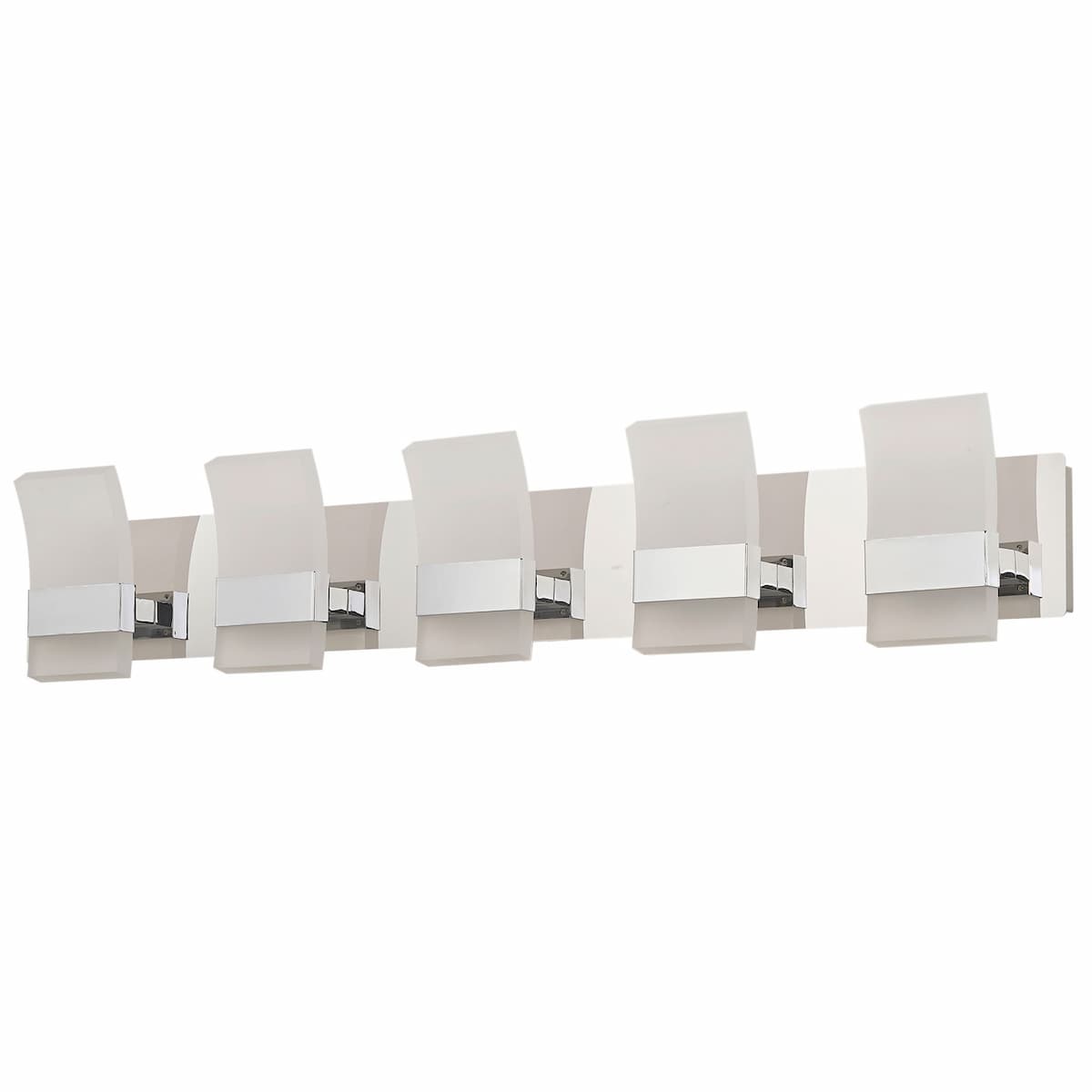 Abra Fang 20088WV 4-light curved frosted acrylic edge-lit vanity light for modern bathroom lighting