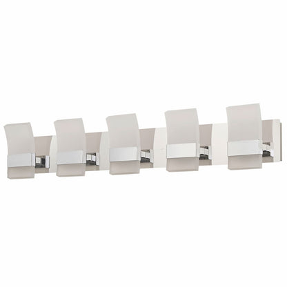 Abra Fang 20088WV 4-light curved frosted acrylic edge-lit vanity light for modern bathroom lighting