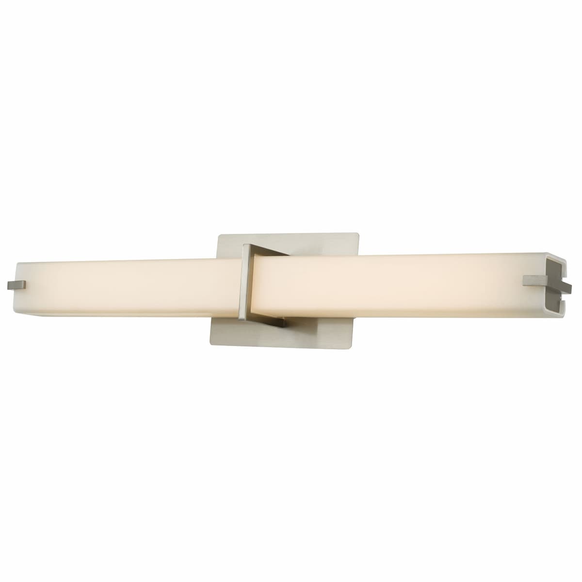 Abra Squire 20090WV 26-inch square glass vanity light with high-output dimmable LED for modern bathroom lighting