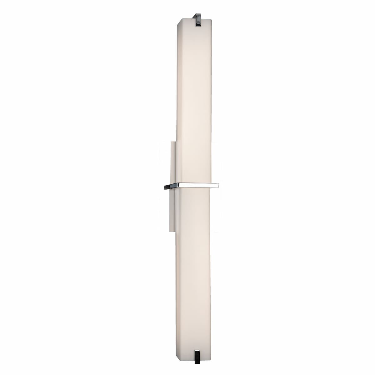 Abra Squire 20090WV contemporary wall vanity light with square glass diffuser and high-output dimmable LED for sophisticated bathroom and interior lighting