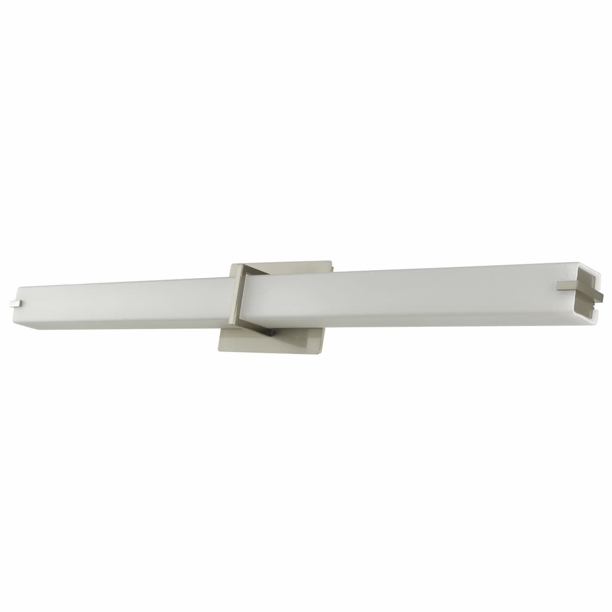 Abra Squire 20091WV wall vanity fixture featuring a square glass diffuser and high-output dimmable LED illumination