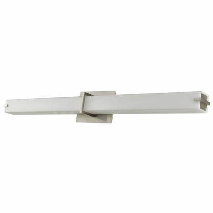 Abra Squire 20091WV wall vanity fixture featuring a square glass diffuser and high-output dimmable LED illumination