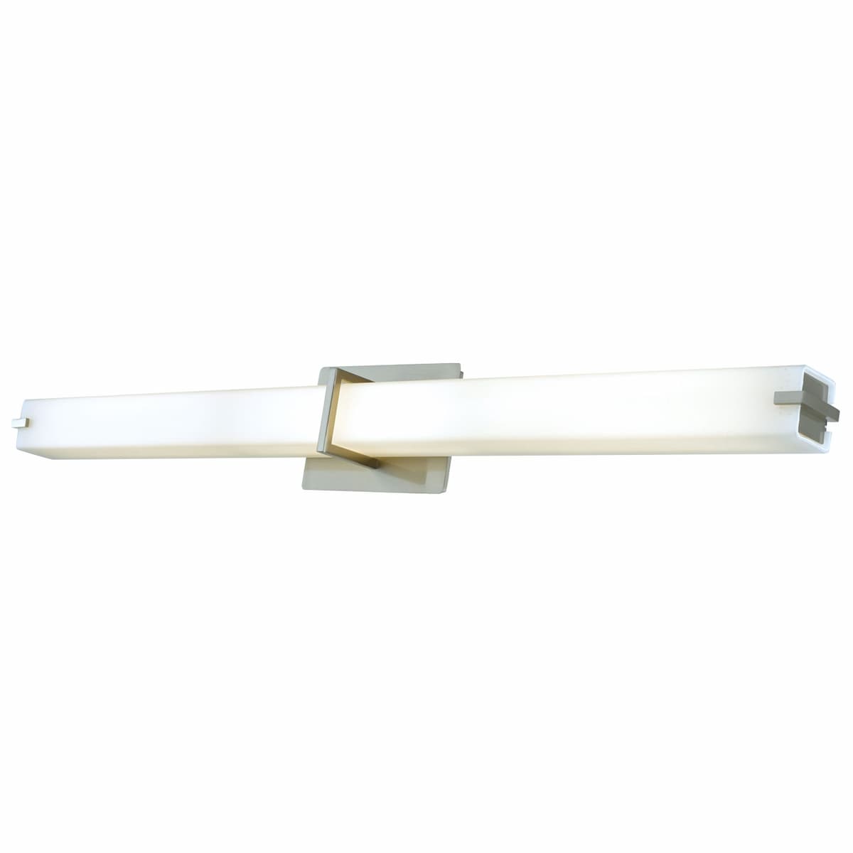 Abra Squire 20091WV 38-inch square glass vanity light with high-output dimmable LED for modern bathroom lighting