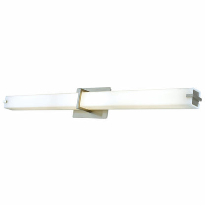 Abra Squire 20091WV 38-inch square glass vanity light with high-output dimmable LED for modern bathroom lighting