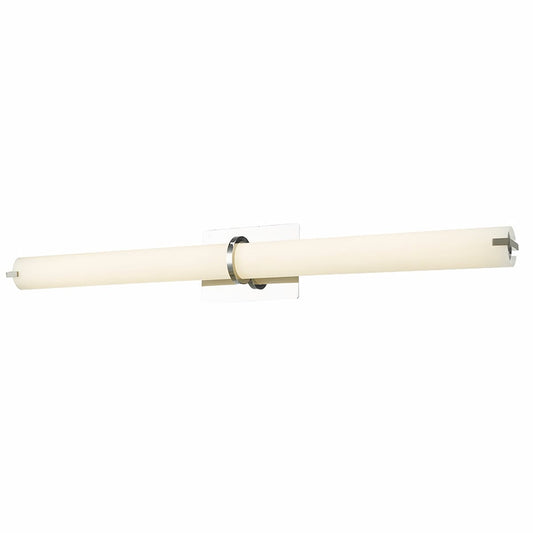 Abra Squire 20092WV 28-inch round glass vanity light with high-output dimmable LED for modern bathroom lighting