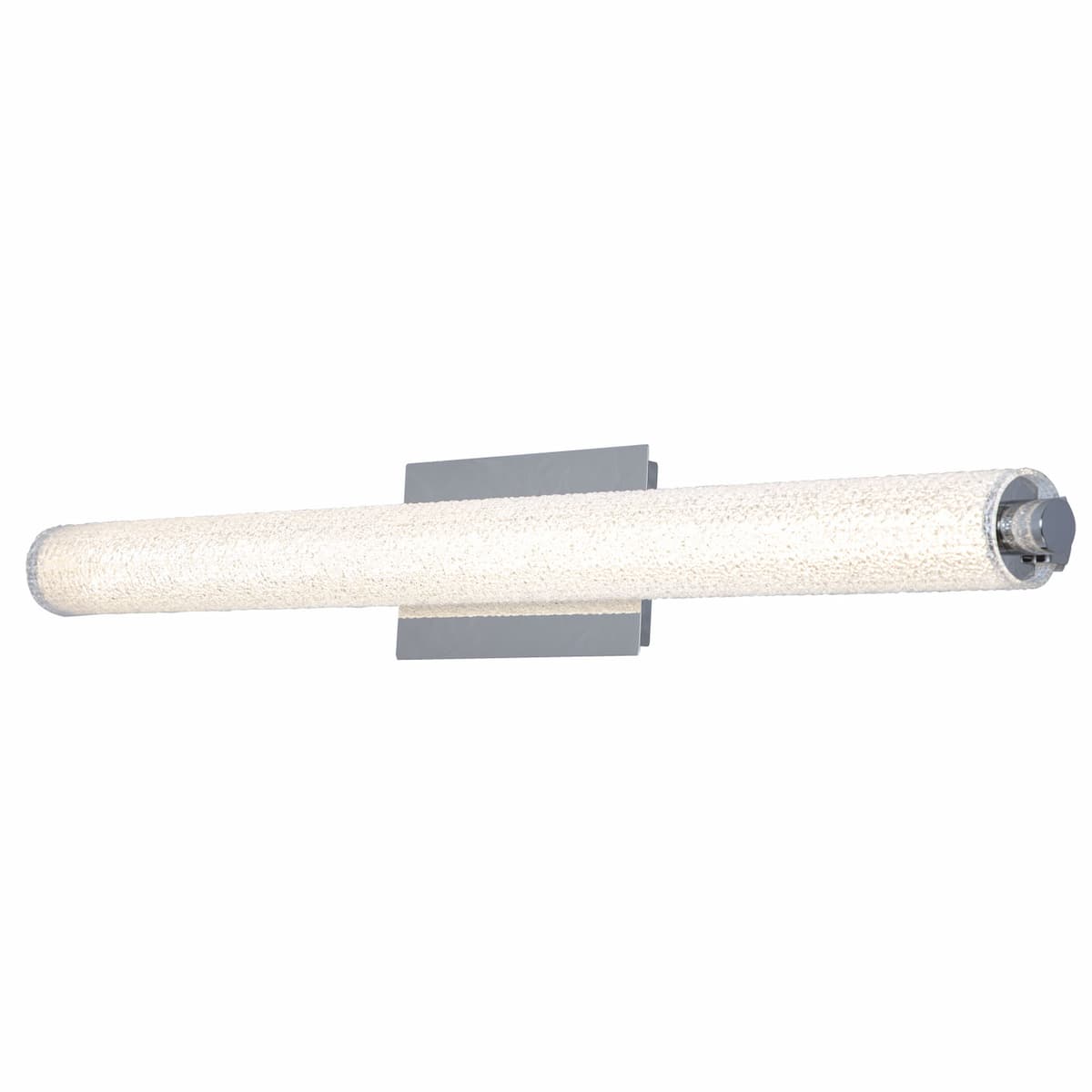 Abra Radius 20095WV 31-inch LED vanity light with hand-blown diamond glass tube for modern bathroom lighting