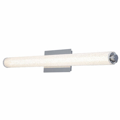 Abra Radius 20095WV 31-inch LED vanity light with hand-blown diamond glass tube for modern bathroom lighting
