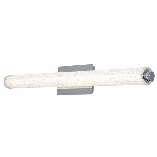 Abra Radius 20095WV 31-inch LED vanity light with hand-blown diamond glass tube for modern bathroom lighting