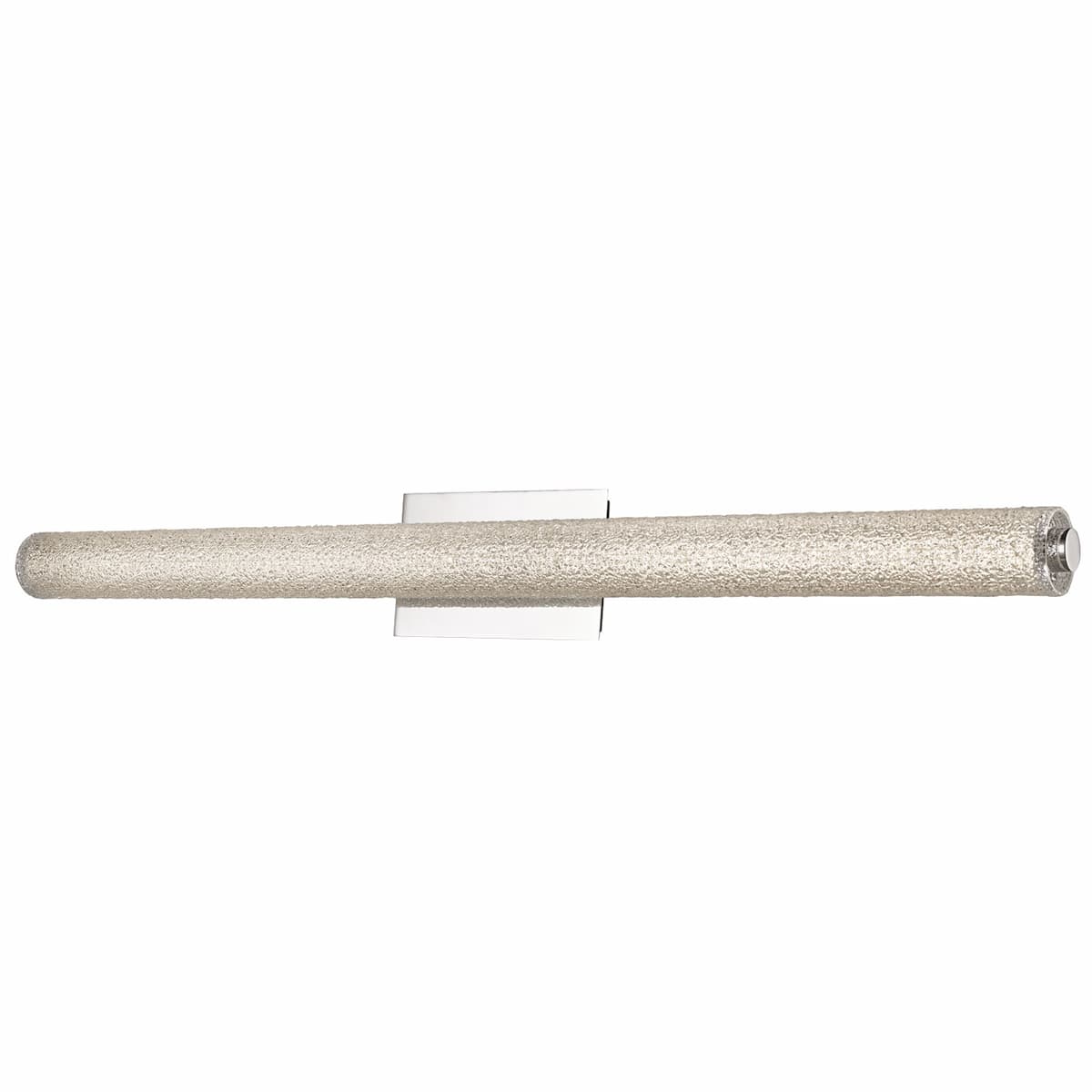 Abra 20096WV Radius 39-inch bathroom vanity light with handcrafted diamond-pattern glass tube for residential and commercial interiors