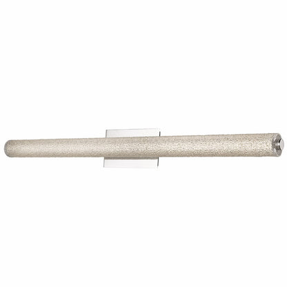 Abra 20096WV Radius 39-inch bathroom vanity light with handcrafted diamond-pattern glass tube for residential and commercial interiors