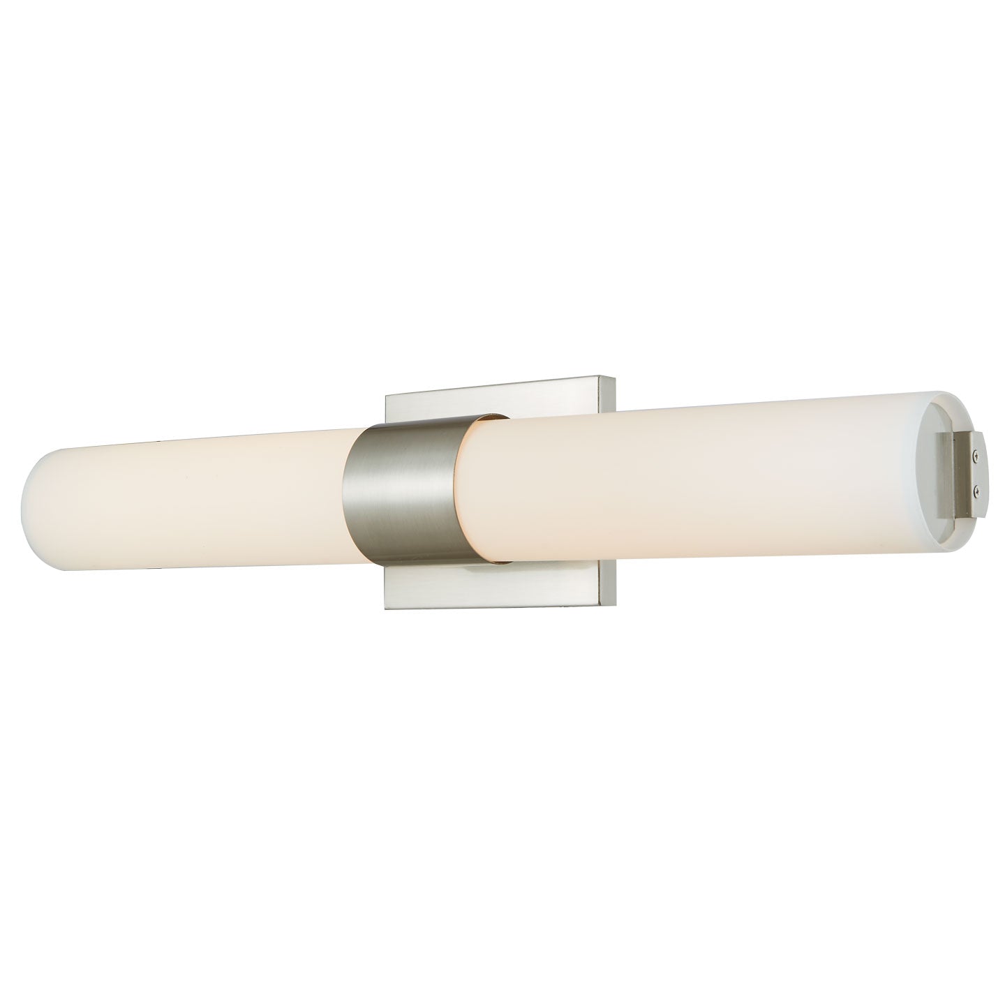 Abra Turbo Dual Cylinder Glass Vanity Brushed Nickel