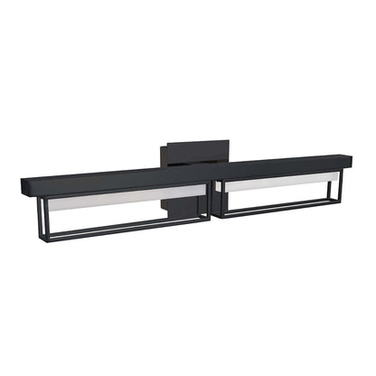 Abra Pane 20130WV wall vanity fixture featuring a contemporary framed design and frosted glass diffuser for soft illumination