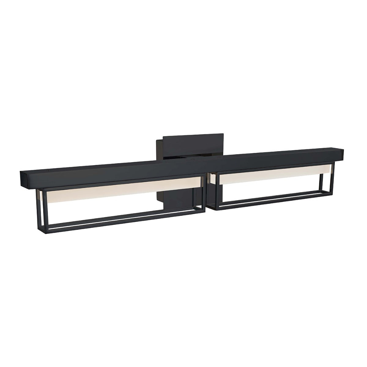 Abra Pane 20130WV 27.75-inch framed vanity light with frosted glass diffuser for modern bathroom lighting