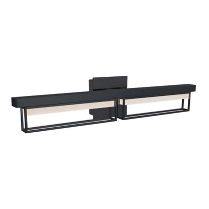 Abra Pane 20130WV 27.75-inch framed vanity light with frosted glass diffuser for modern bathroom lighting