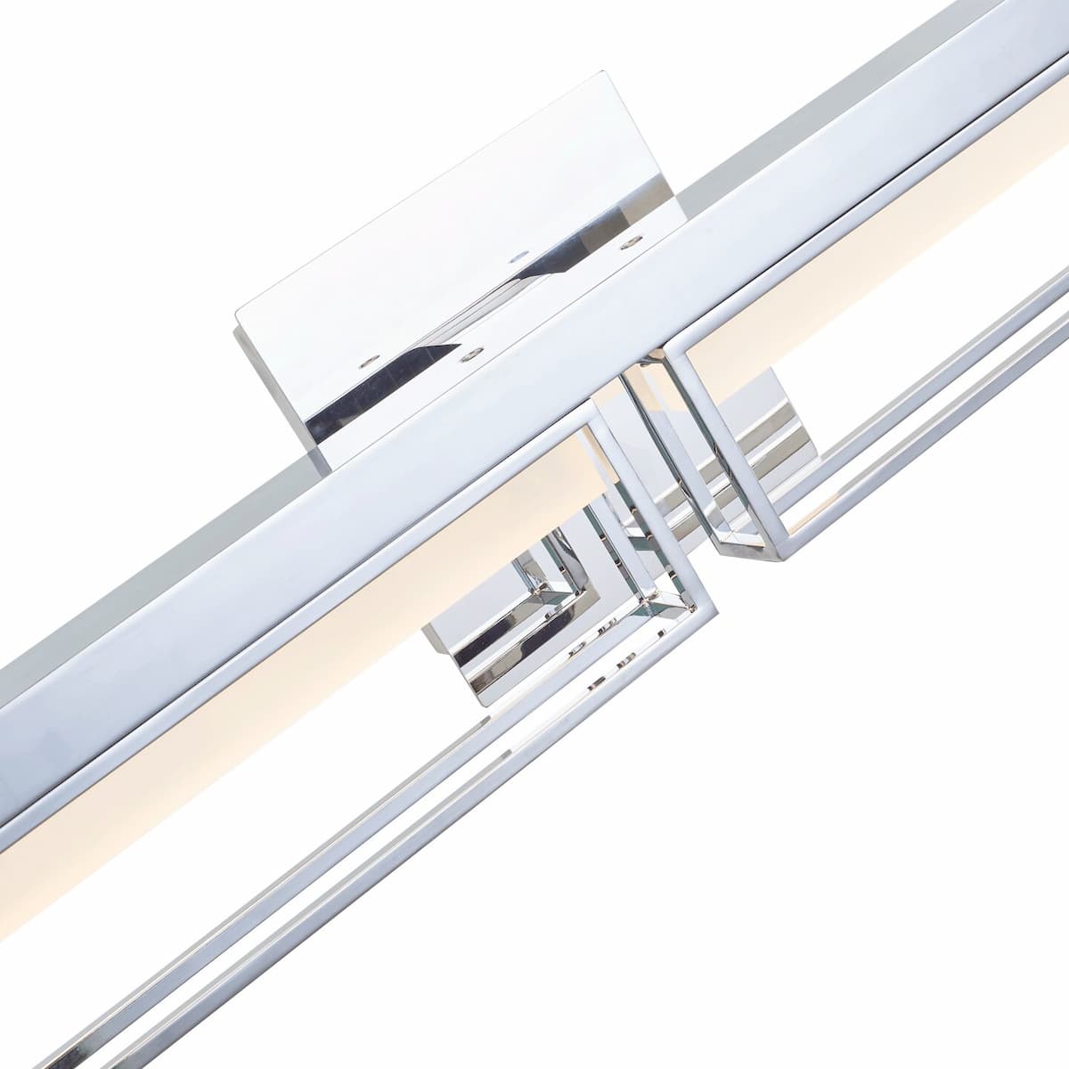 Modern Abra Pane 27.75-inch bathroom vanity light with elegant framed construction and diffused LED mirror lighting