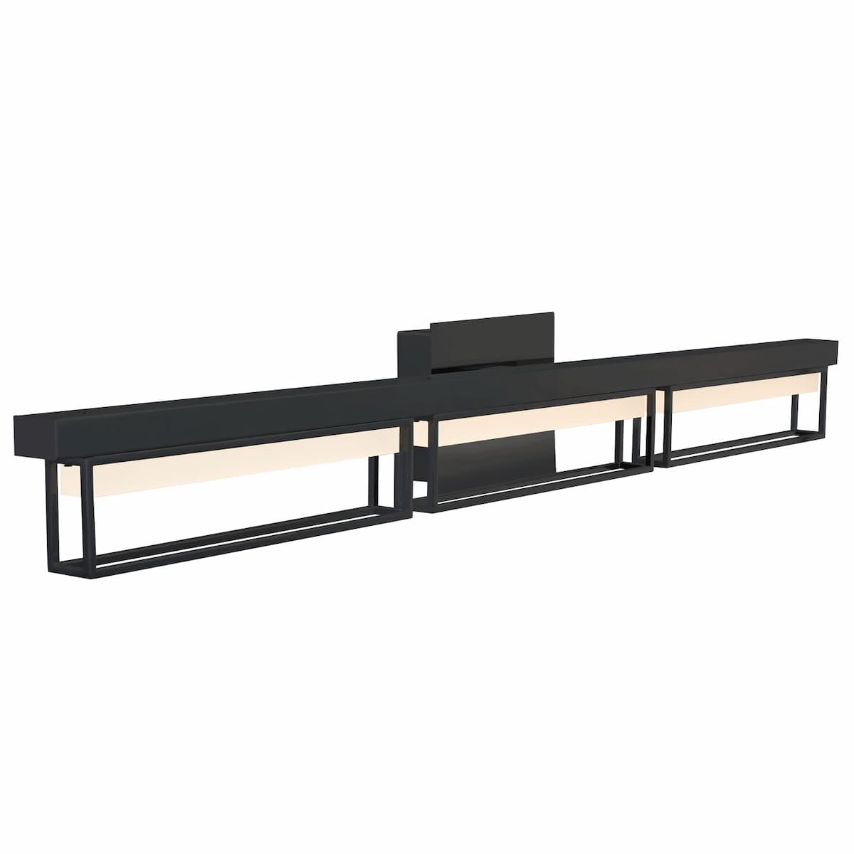 Abra Pane 20131WV 39-inch framed vanity light with frosted glass diffuser for modern bathroom lighting