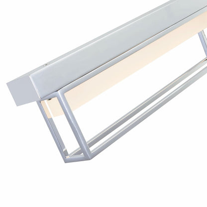 Abra 20131WV Pane 39-inch LED vanity light with frosted glass diffuser for residential and commercial bathroom interiors