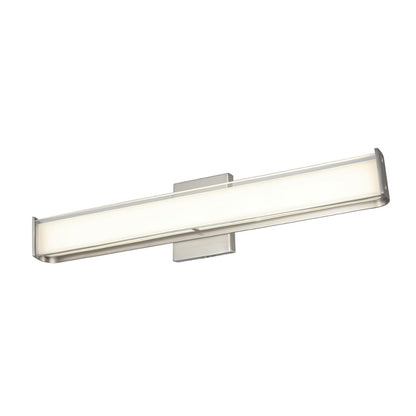 Abra Bend 20132WV 24-inch curved metal vanity light with frosted glass diffuser for modern bathroom lighting