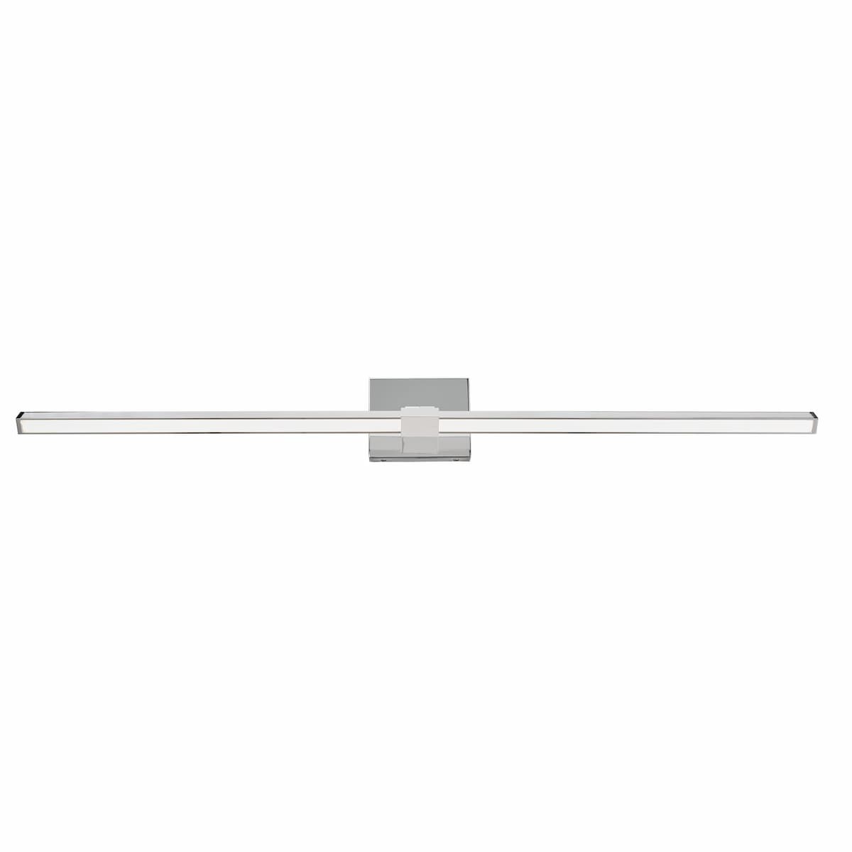Modern Abra Epee 42-inch LED vanity fixture with sleek linear profile and pivoting arm for contemporary bathroom mirrors
